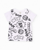 Boys’ knitted T-shirt in comic style
