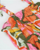 Girls’ woven top with adjustable straps