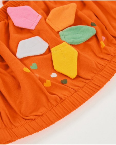 Girls’ knitted top with raised details