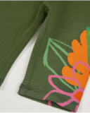 Girls’ knitted leggings with printed detail