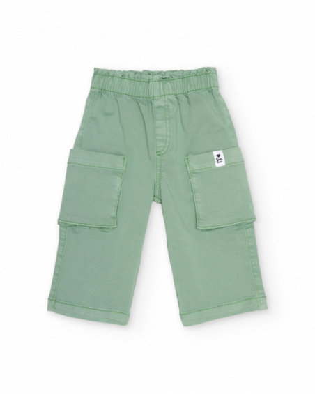 Girls’ woven cargo-style trousers