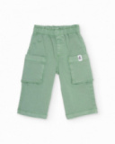 Girls’ woven cargo-style trousers