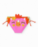 Girls’ knitted briefs with raised embellishments