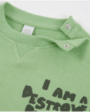 Boys’ knitted sweatshirt with raised appliqués