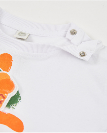 Boys’ knitted T-shirt with front appliqué