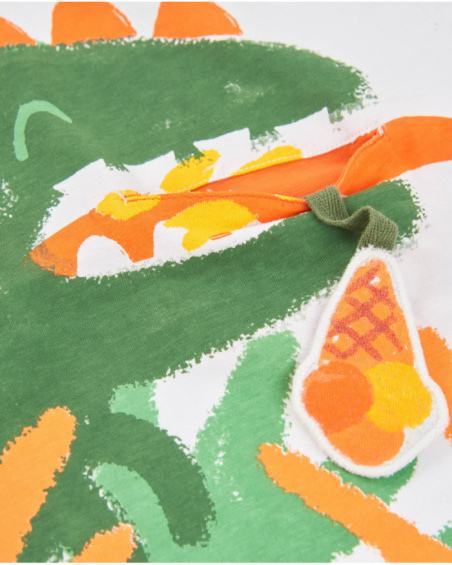 Boys’ knitted T-shirt with front appliqué