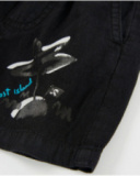 Boys’ woven bermuda shorts with palm tree graphic