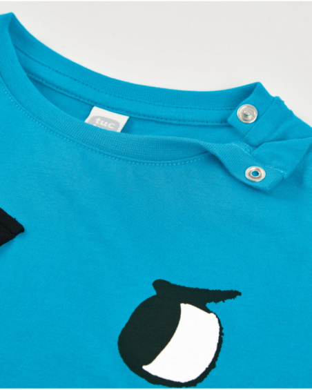 Boys’ knit T-shirt with side fins
