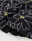 Girls’ woven skirt with floral embroidery