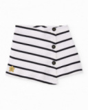 Girls’ knit skort with asymmetrical design