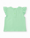 Girls’ knit set with ruffled sleeves