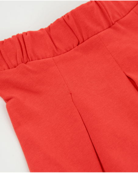 Girls’ knit skirt with front pleats