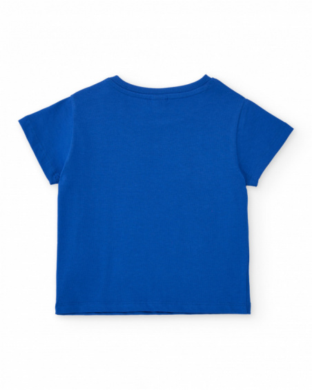 Boys’ knit T-shirt with front message
