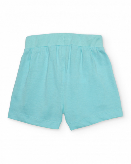 Boys knit bermuda shorts with an elastic waistband