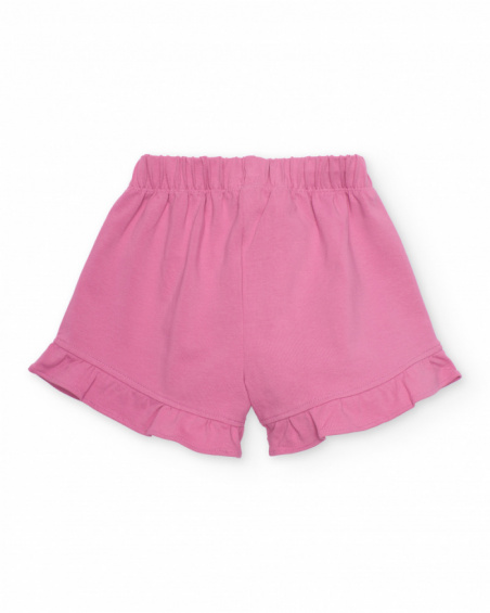 Girls’ knitted set with floral graphic