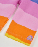 Girls’ knitted leggings with stretchy fabric