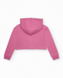 Girls’ knitted sweatshirt with cropped design