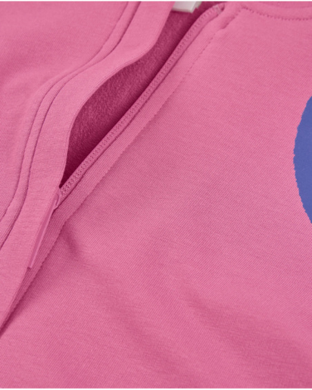 Girls’ knitted sweatshirt with cropped design