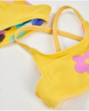 Girls’ knitted bikini with abstract design