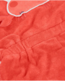 Girls’ knitted romper in terry fabric