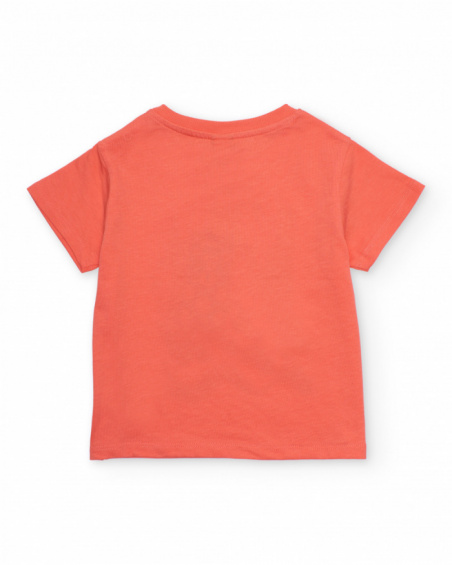 Boys’ knitted T-shirt with front graphic