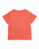 Boys’ knitted T-shirt with front graphic