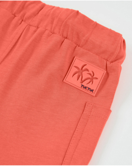 Boys’ knitted bermuda shorts with elasticated waist