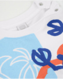 Boys’ knitted T-shirt with shoulder fastening