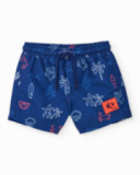 Boys’ swim shorts in lightweight woven fabric