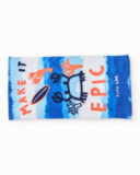 Boys’ knitted towel with crab print