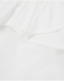 Girls’ woven blouse with asymmetrical design and ruffle