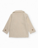 Boys’ blazer in plain fabric with classic lapels