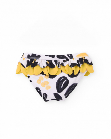 Girls’ knit bikini bottoms with double ruffle