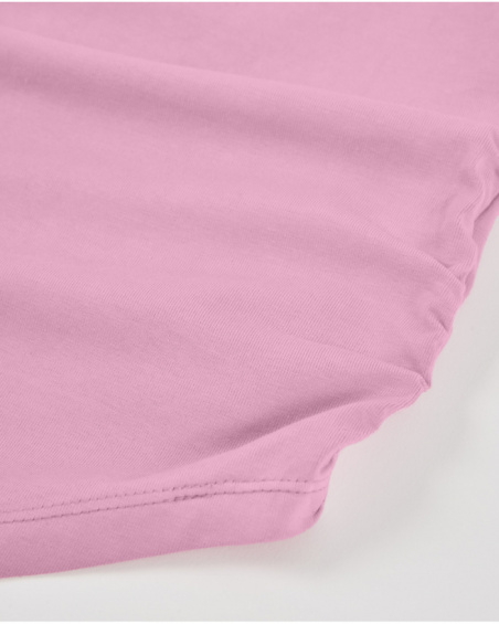 Girls knit T-shirt with side ruching