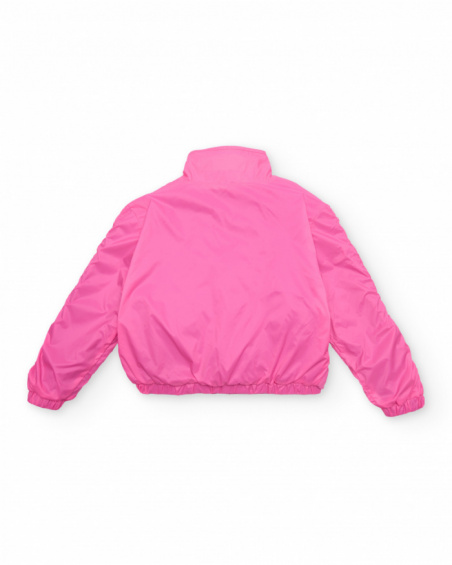 Girls plain jacket with elastic adjusters