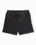 Girls’ knit shorts with washed effect