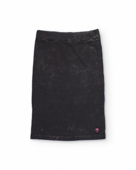 Girls’ ribbed knit skirt