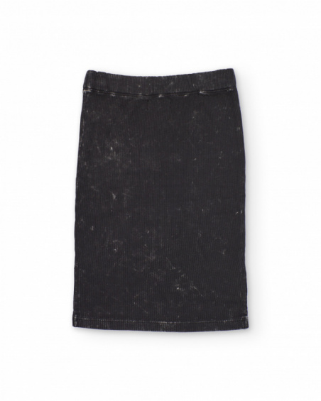 Girls’ ribbed knit skirt