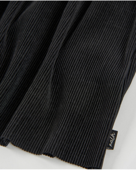 Girls’ knit dress with sparkling appliqués