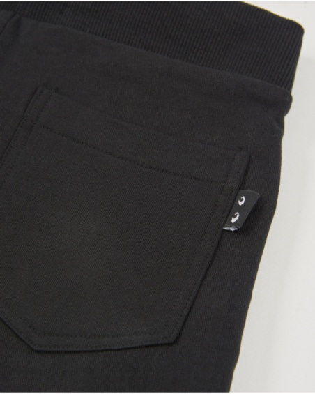 Boys’ knit bermuda shorts with adjustable drawstring