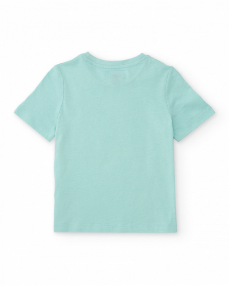 Boys’ knit T-shirt with urban design