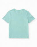 Boys’ knit T-shirt with urban design