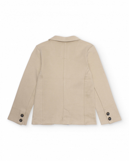 Boys’ knit blazer with classic lapels