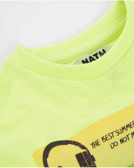 Boys’ knit T-shirt with front design