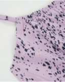 Girls’ knit top with polka dot print