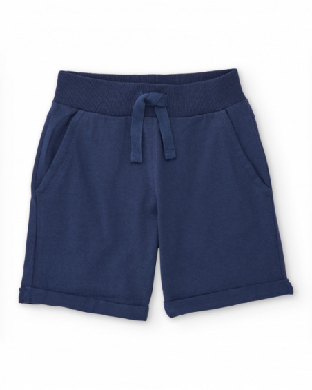 Boys’ knit bermuda shorts with elastic waist