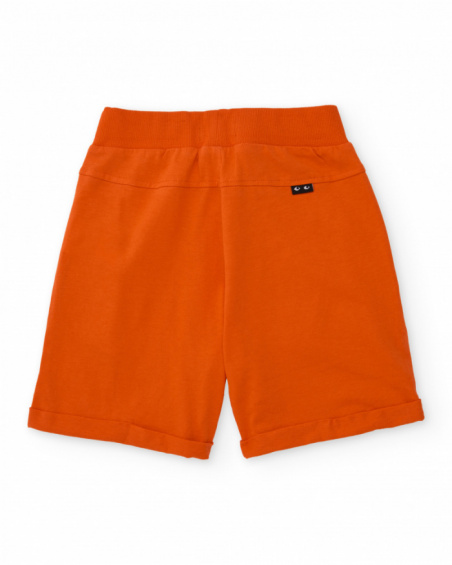 Boys’ knit bermuda shorts with adjustable drawstring