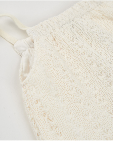 Girls’ knit top with adjustable straps