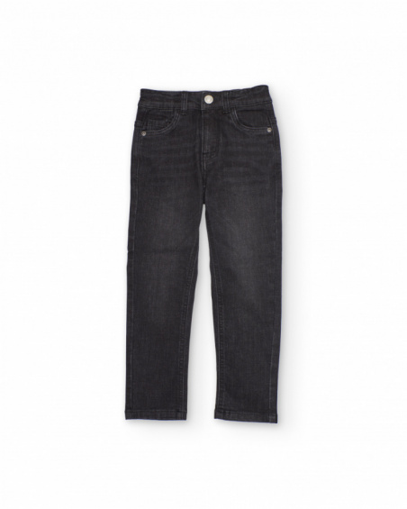 Boys’ trousers in woven fabric and denim