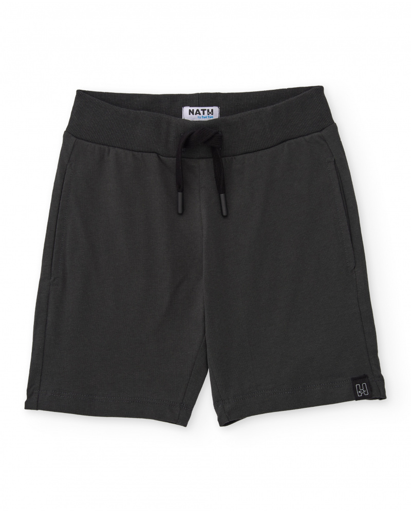 Boys’ knit bermuda shorts with elastic waist